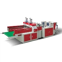 Macchina per la produzione di borse per magliette a 2 linee completamente automatica